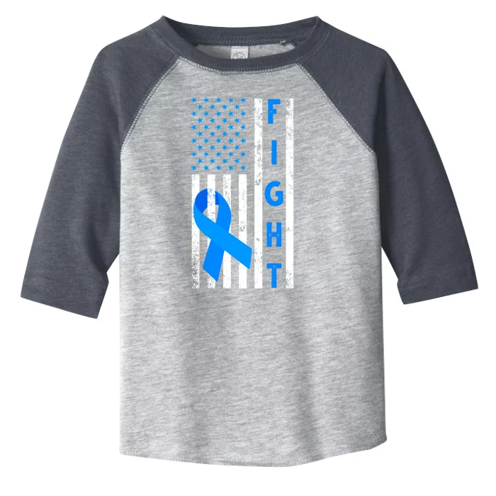 Fight Diabetes Awareness USA Flag Toddler Fine Jersey T-Shirt