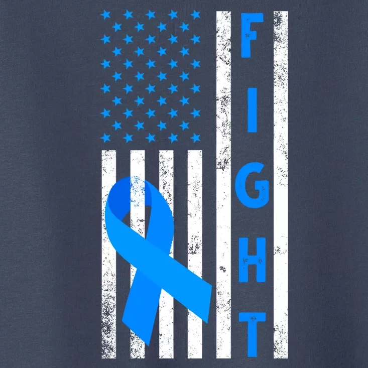 Fight Diabetes Awareness USA Flag Toddler T-Shirt