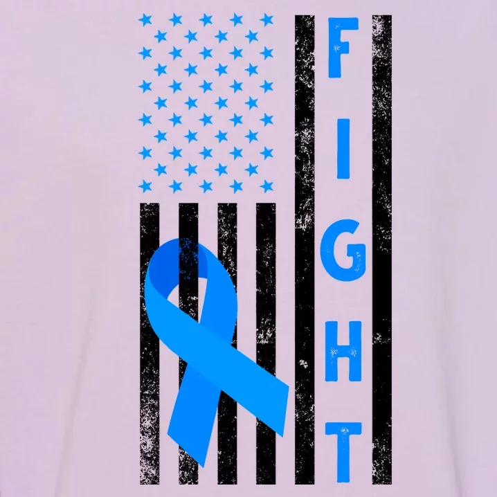 Fight Diabetes Awareness USA Flag Garment-Dyed Sweatshirt