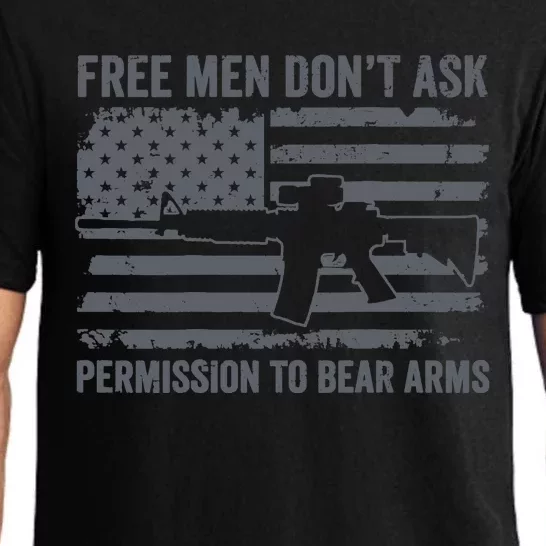 Free Don't Ask Permission Right To Bear Arms (ON BACK) Pajama Set