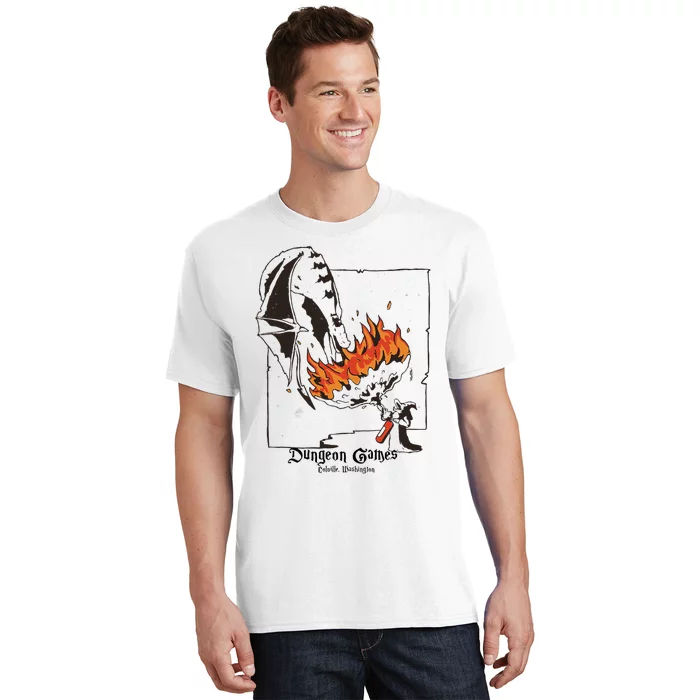 Funny Dragon And Wizard Fantasy T-Shirt