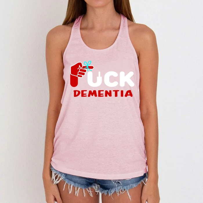 Fuck Detia Awareness 1 Gift Women's Knotted Racerback Tank