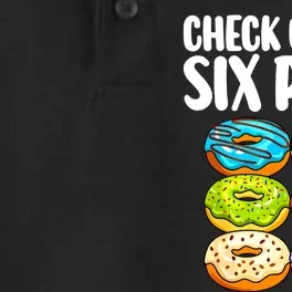 Funny Donut Art For Women Doughnut Lover Gym Six Pack Dry Zone Grid Performance Polo