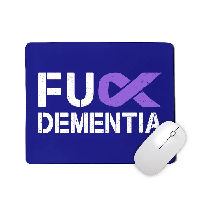 Fuck Detia Awareness Gift Purple Ribbon Support Warrior Gift Mousepad