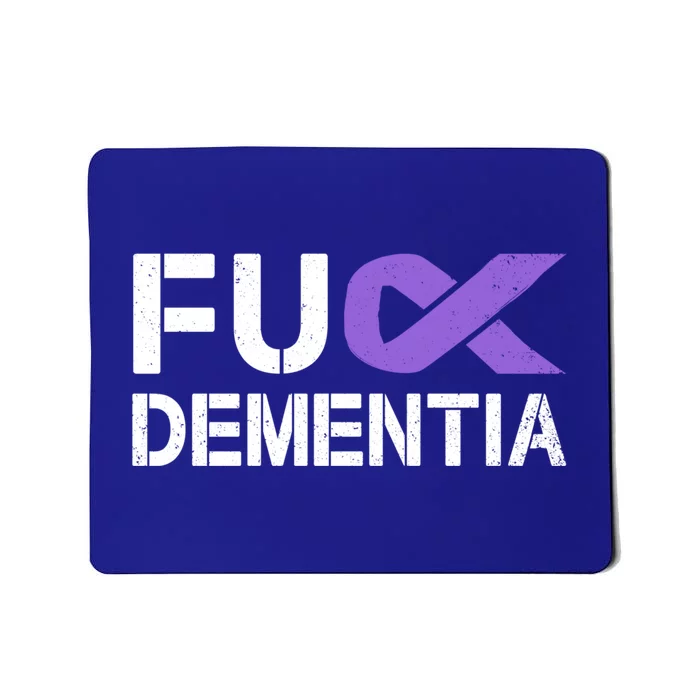 Fuck Detia Awareness Gift Purple Ribbon Support Warrior Gift Mousepad