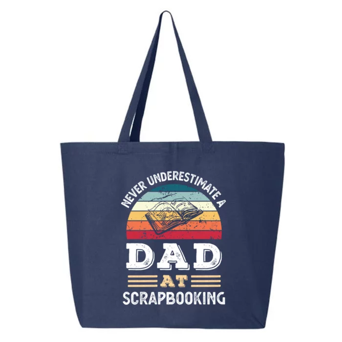 Funny Dad At Scrapbooking Fathers Day Gift 25L Jumbo Tote