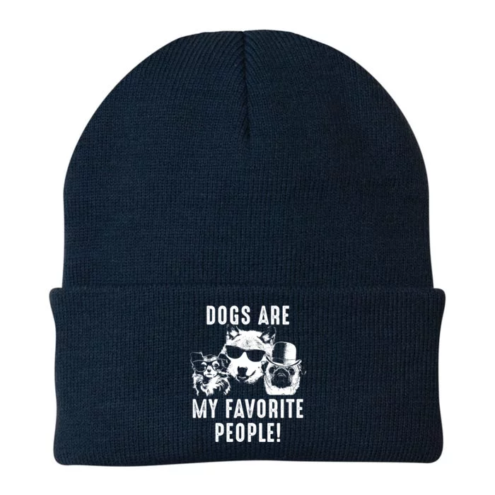 Funny Dogs Are My Favorite People Meaningful Gift Knit Cap Winter Beanie