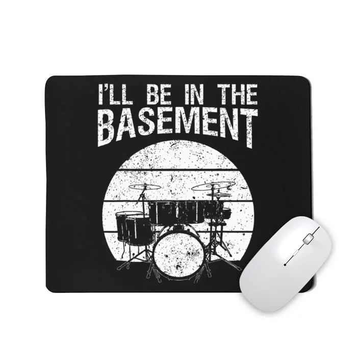 Funny Drummer Art For Wo Drum Set Drumming Lovers Mousepad