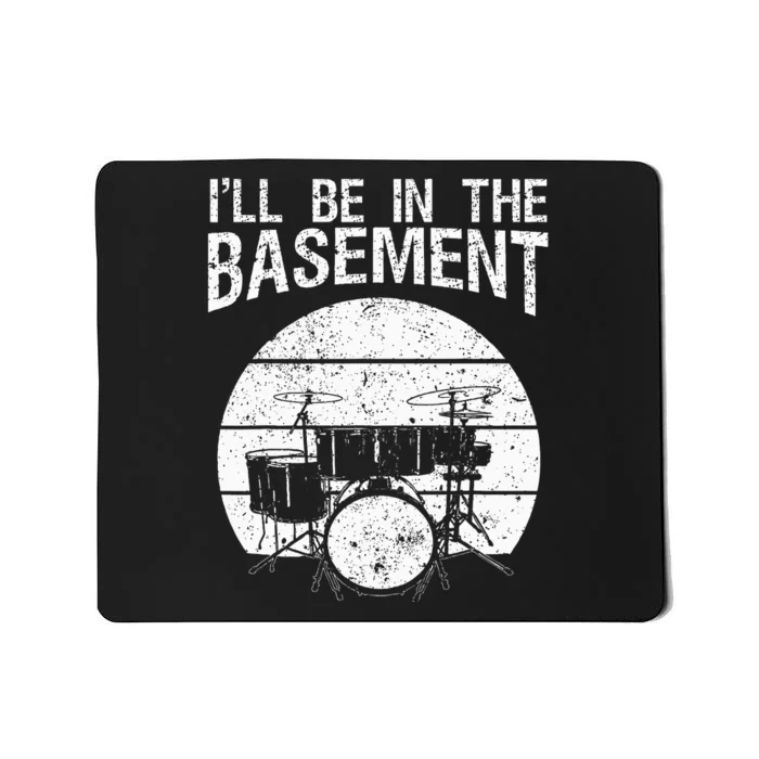 Funny Drummer Art For Wo Drum Set Drumming Lovers Mousepad