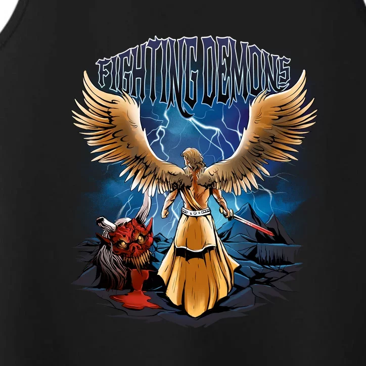 Fighting Demons Angel In Action Performance Tank