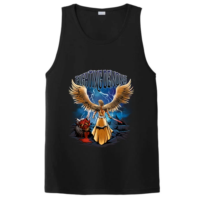 Fighting Demons Angel In Action Performance Tank