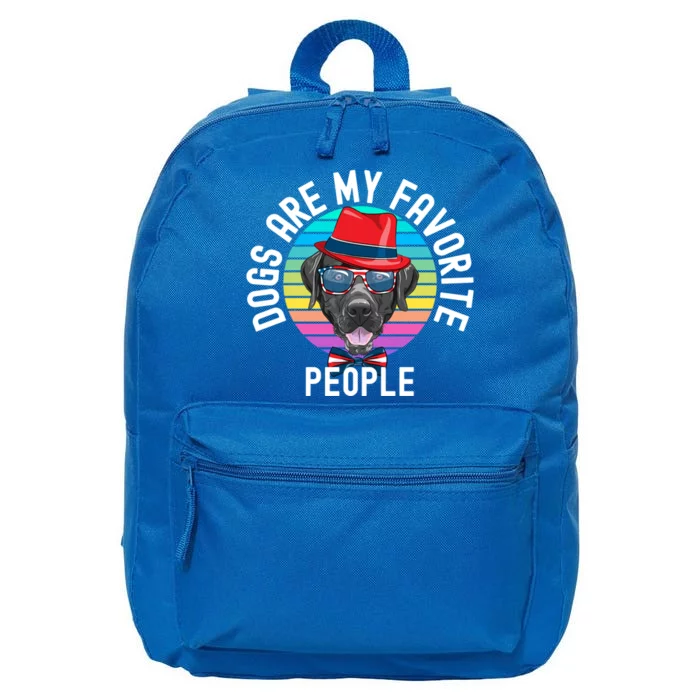 Funny Dogs Are My Favorite People Gift 16 in Basic Backpack