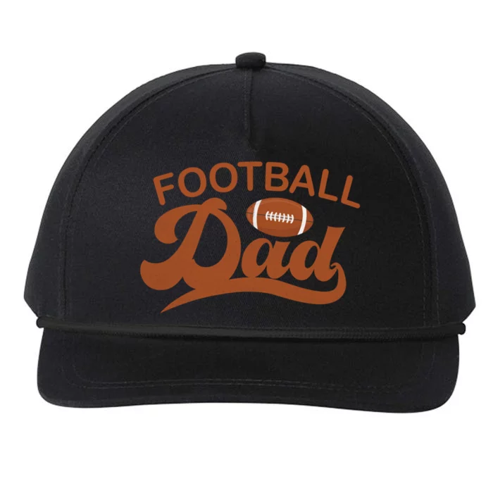 Fathers Day American Football Player Dad Football Family Cute Gift Snapback Five-Panel Rope Hat