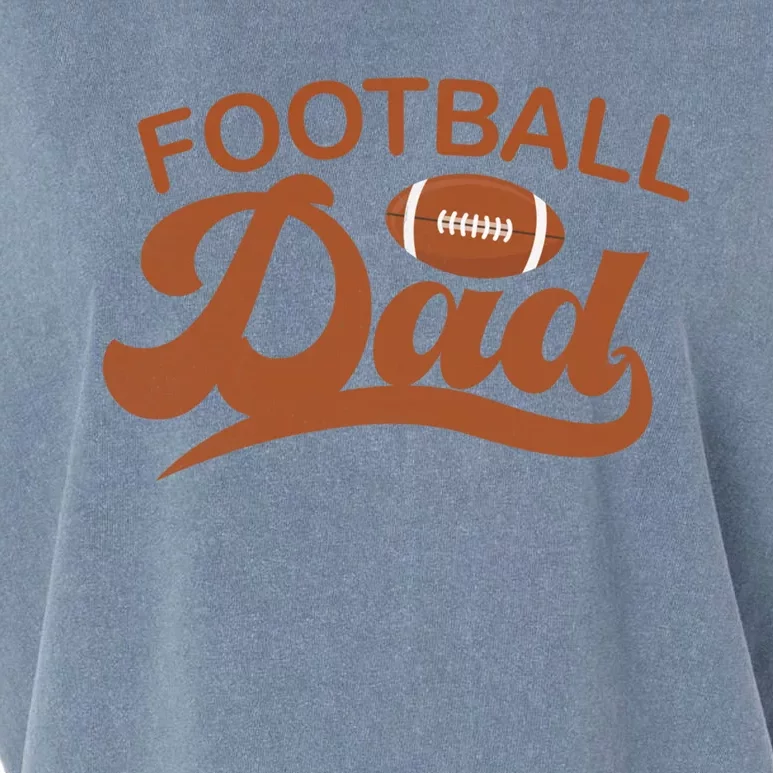 Fathers Day American Football Player Dad Football Family Cute Gift Garment-Dyed Women's Muscle Tee