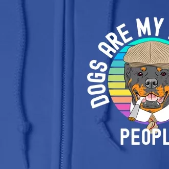 Funny Dogs Are My Favorite People Gift Full Zip Hoodie