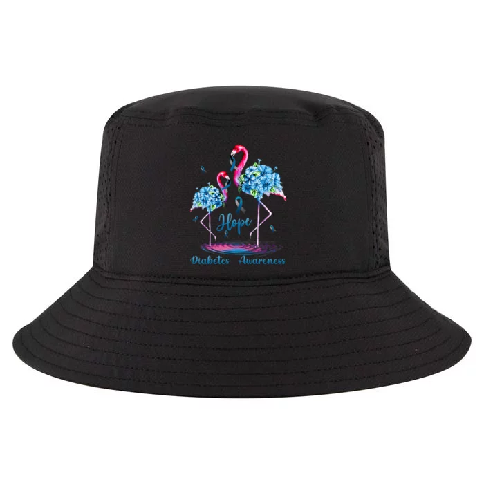 Flamingo Diabetes Awareness Cool Comfort Performance Bucket Hat