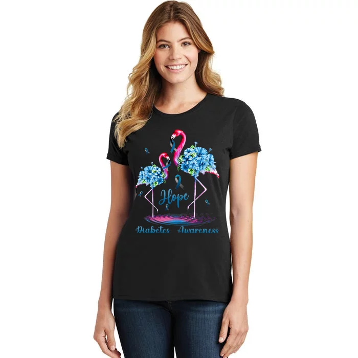 Flamingo Diabetes Awareness Women's T-Shirt