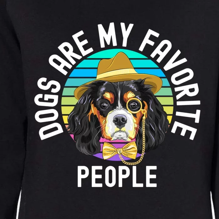 Funny Dogs Are My Favorite People Cute Gift Womens California Wash Sweatshirt