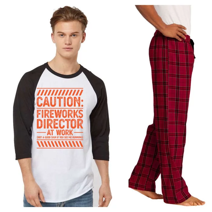 Fireworks Director At Work Fireworks Director Cute Gift Raglan Sleeve Pajama Set