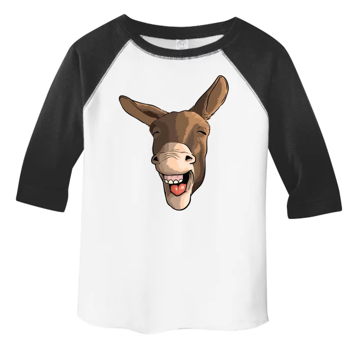 Funny Donkey Art For Donkey Lover Farm Animal Toddler Fine Jersey T-Shirt