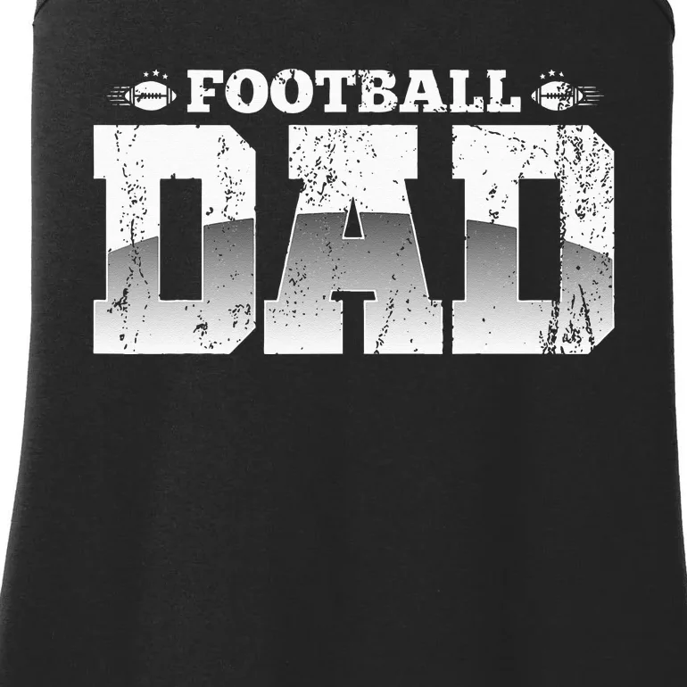 Fathers Day American Football Player Football Dad Football Ladies Essential Tank