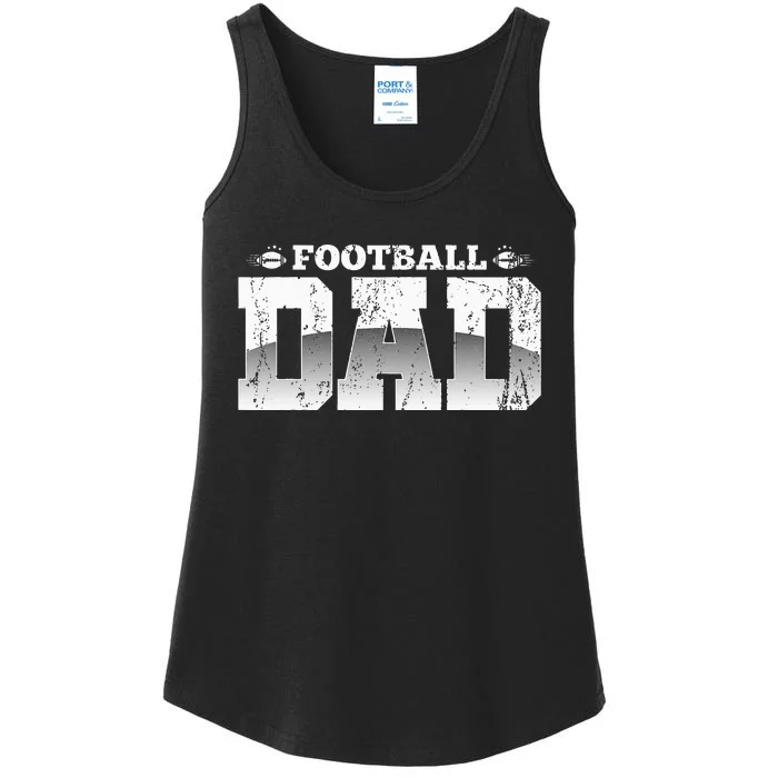 Fathers Day American Football Player Football Dad Football Ladies Essential Tank