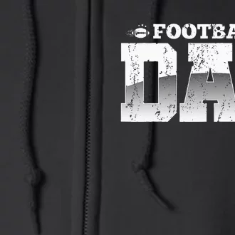 Fathers Day American Football Player Football Dad Football Full Zip Hoodie