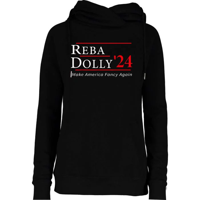 Funny Dolly And Reba 2024 Design Womens Funnel Neck Pullover Hood