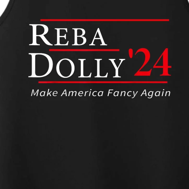 Funny Dolly And Reba 2024 Design Performance Tank