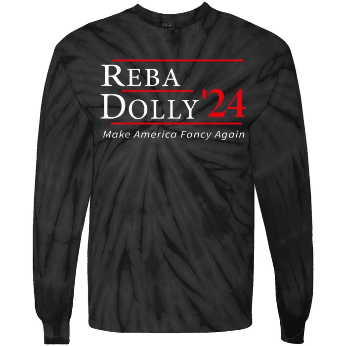 Funny Dolly And Reba 2024 Design Tie-Dye Long Sleeve Shirt