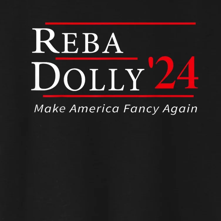 Funny Dolly And Reba 2024 Design Women's Crop Top Tee