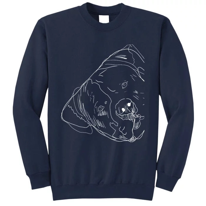 Funny Dog American Bulldog Tall Sweatshirt