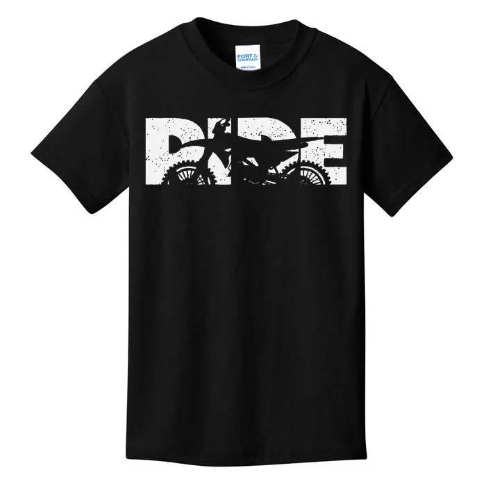 Funny Dirt Bike Motocross Motocross Dirt Bike Kids T-Shirt