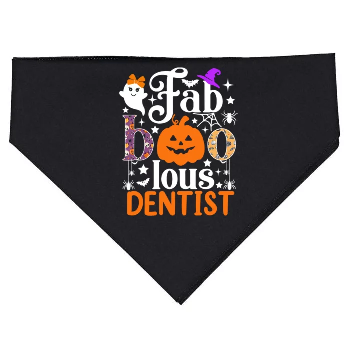 Faboolous Dentisgift Boo Dental Hygienist Halloween Cool Gift USA-Made Doggie Bandana