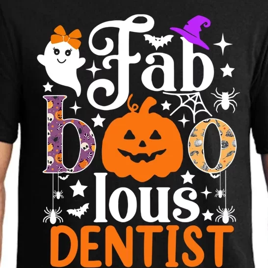 Faboolous Dentisgift Boo Dental Hygienist Halloween Cool Gift Pajama Set