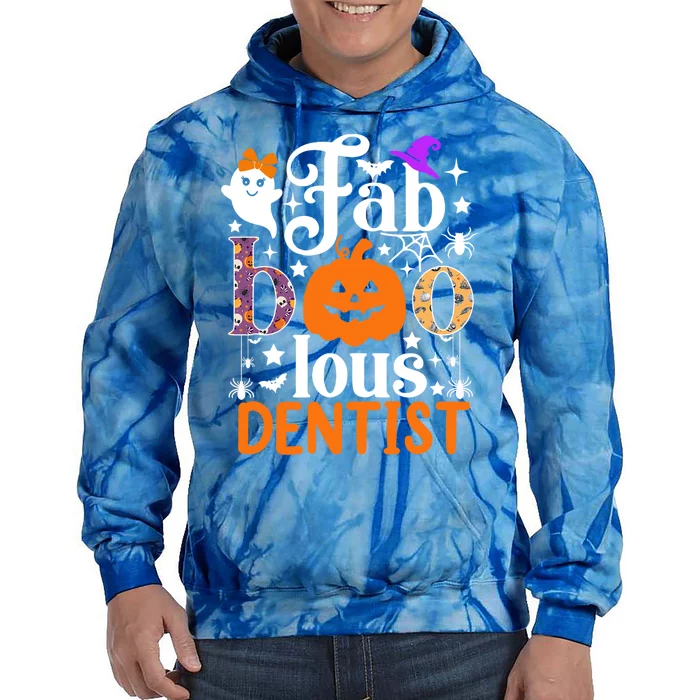 Faboolous Dentisgift Boo Dental Hygienist Halloween Cool Gift Tie Dye Hoodie