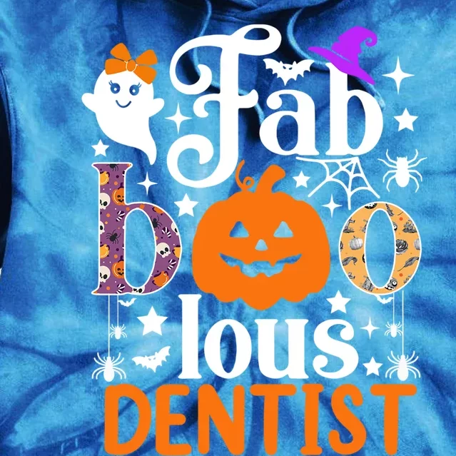 Faboolous Dentisgift Boo Dental Hygienist Halloween Cool Gift Tie Dye Hoodie