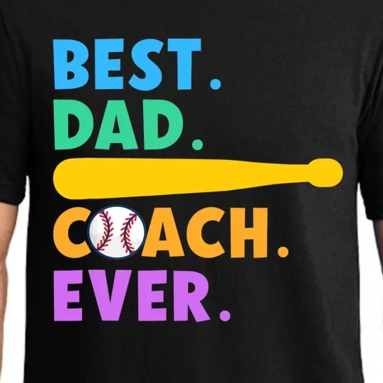 FATHER'S DAY BASEBALL FATHER BEST DAD COACH EVER BASEBALL Pajama Set