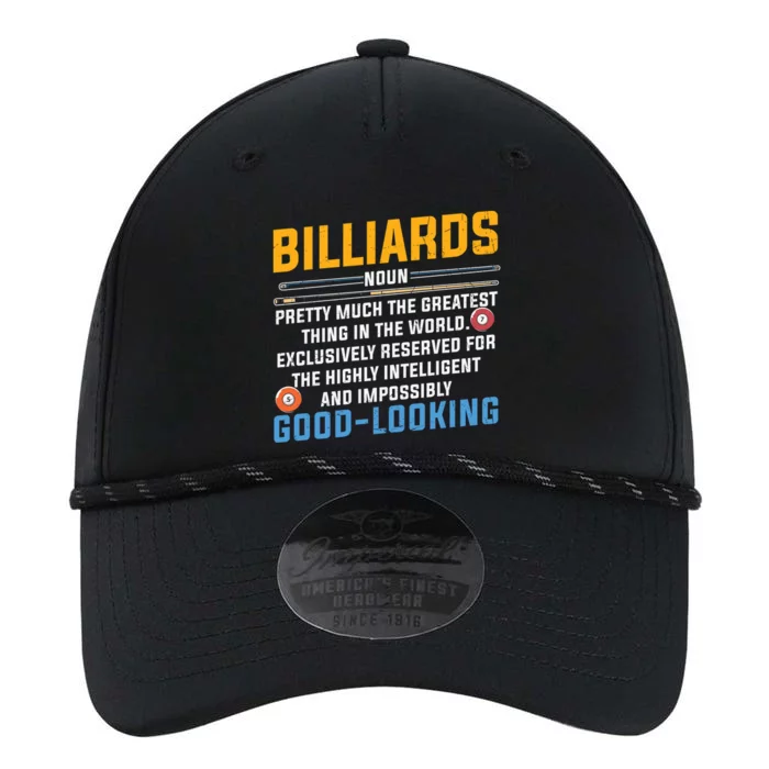 Father's Day Billiards Noun Good Looking Pool Player Gift For Dad Performance The Dyno Cap