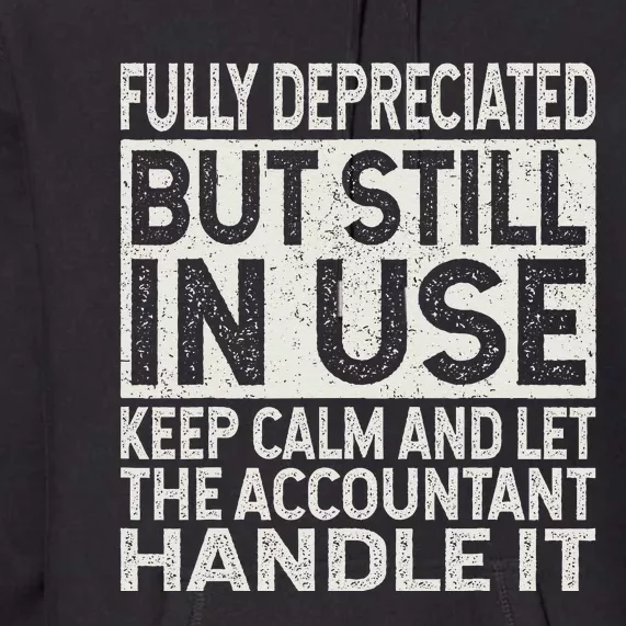 Fully Depreciated But Still In Use Funny Accountant Quote Premium Hoodie