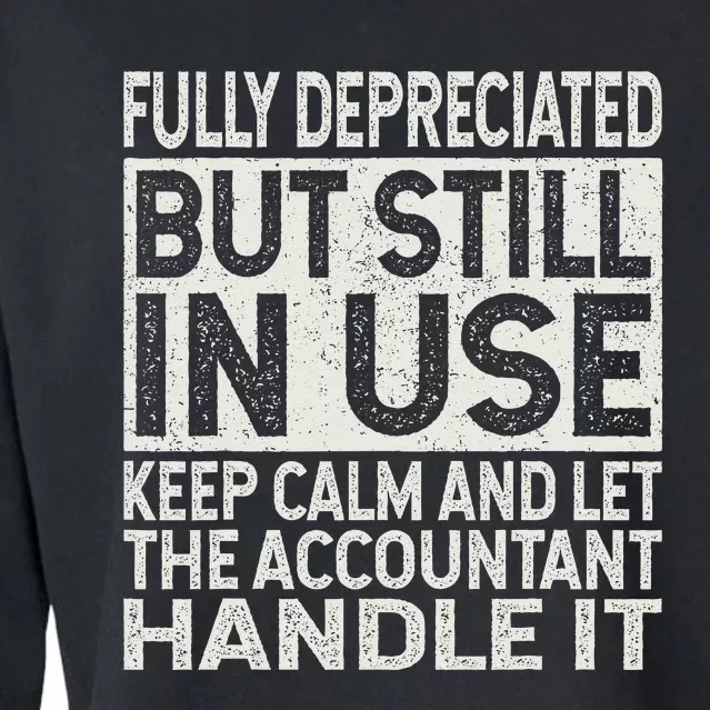 Fully Depreciated But Still In Use Funny Accountant Quote Cropped Pullover Crew