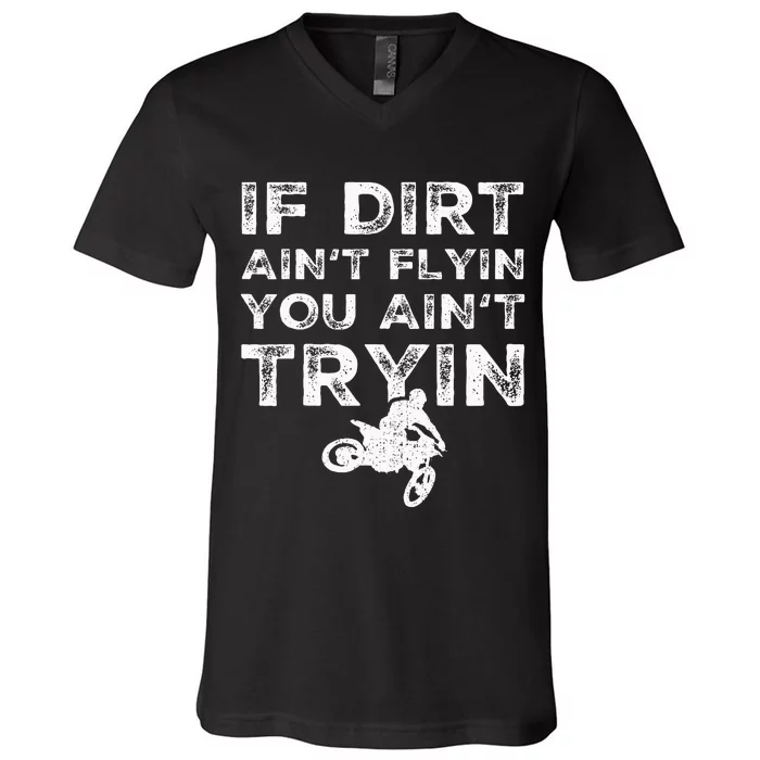 Funny Dirt Bike Riding Mx Motocross Rider Supercross V-Neck T-Shirt