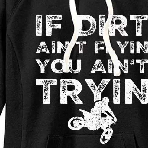 Funny Dirt Bike Riding Mx Motocross Rider Supercross Women's Fleece Hoodie