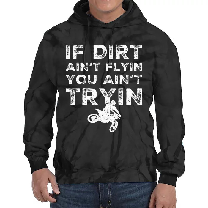 Funny Dirt Bike Riding Mx Motocross Rider Supercross Tie Dye Hoodie