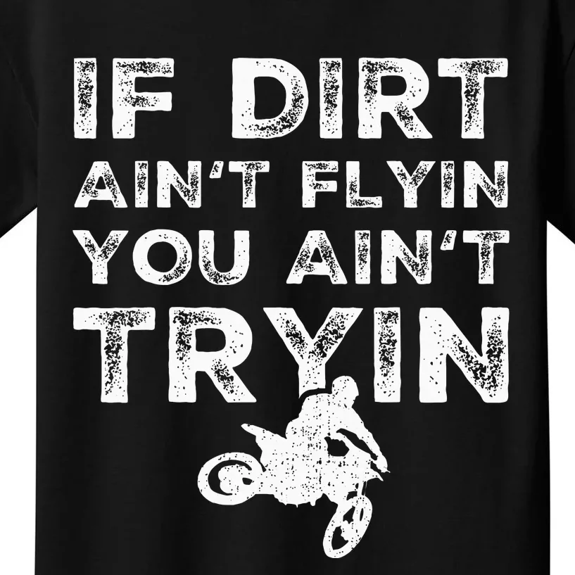 Funny Dirt Bike Riding Mx Motocross Rider Supercross Kids T-Shirt