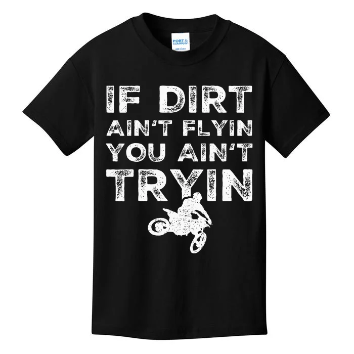 Funny Dirt Bike Riding Mx Motocross Rider Supercross Kids T-Shirt