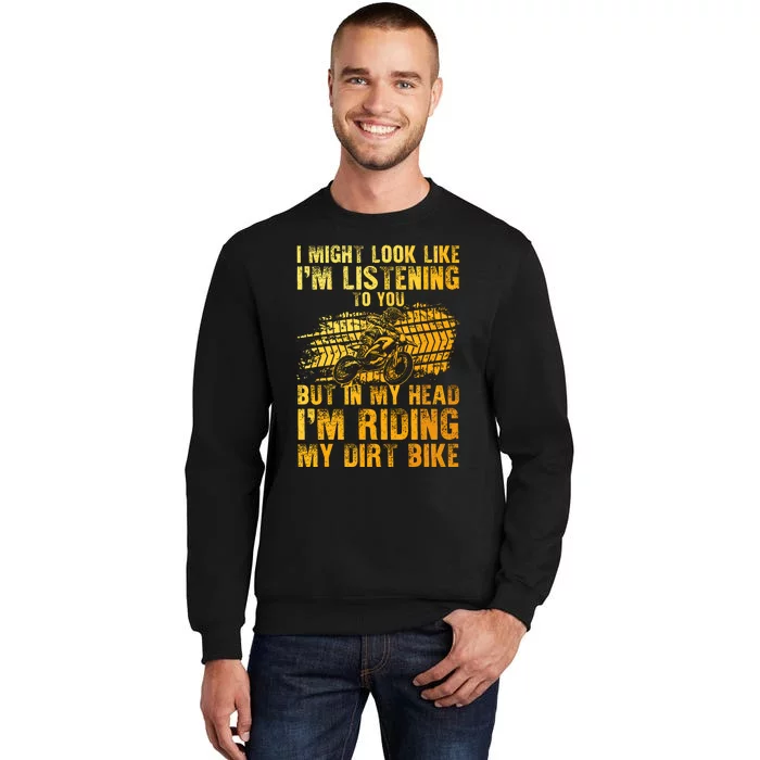 Funny Dirt Bike Art For Dirtbike Motorcycle Riding Sweatshirt