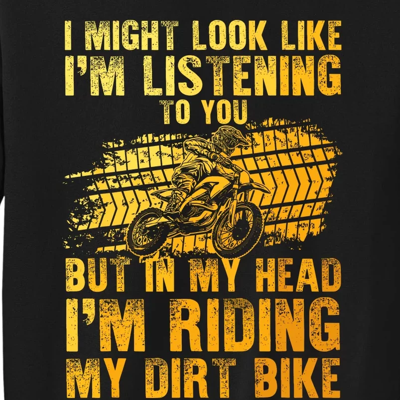 Funny Dirt Bike Art For Dirtbike Motorcycle Riding Sweatshirt