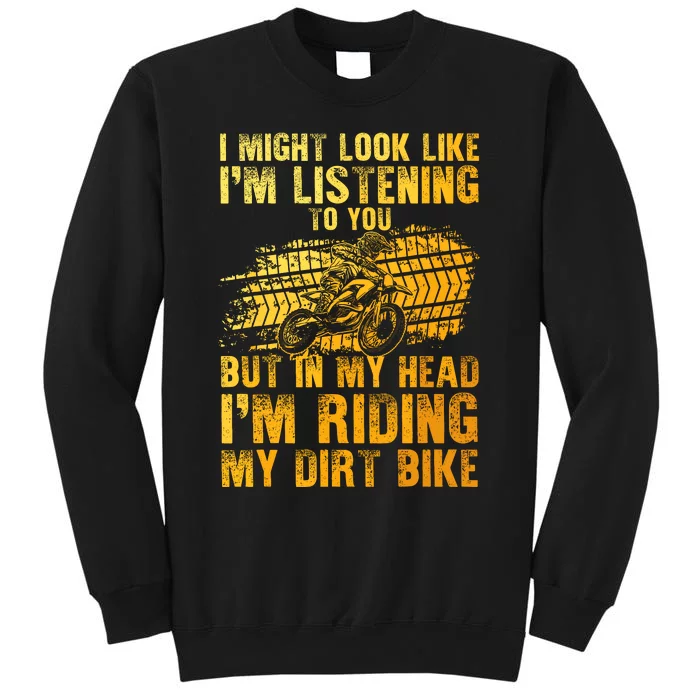 Funny Dirt Bike Art For Dirtbike Motorcycle Riding Sweatshirt