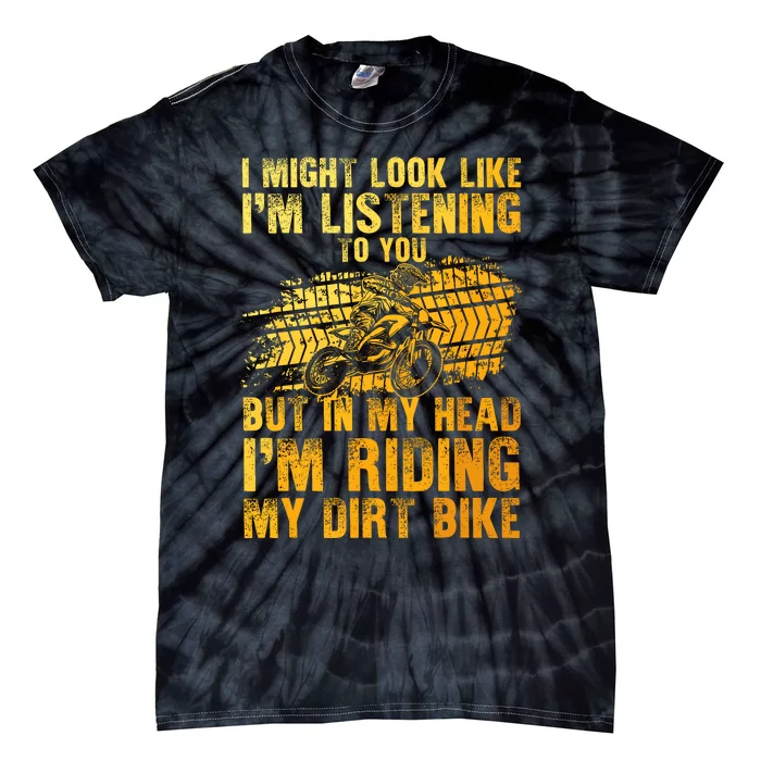 Funny Dirt Bike Art For Dirtbike Motorcycle Riding Tie-Dye T-Shirt